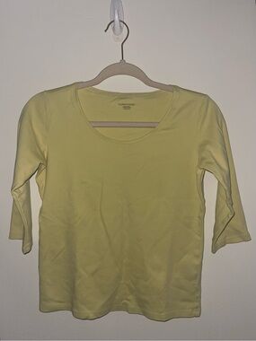 Eileen Fisher Pale Yellow Crewneck